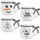 Patelai 4 Pcs Winter Coffee Mugs 5 oz Christmas Coffee Mugs Set with Handle Mini Espresso Cups for Coffee Bar Decoration Holiday Party Gift
