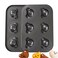 Elesinsoz 2 Pack Bear Shaped Muffin Pans, 6 Cavity Non-Stick Madeleine Mold Cake Pan, Mini Muffin for Edible Bear Cake Topper Decoration Shower Birthday Party Decorations