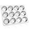 E-far Muffin Pan 12-Cup, Stainless Steel Cupcake Pan Metal Muffin Baking Tins for Oven, Regular Size &amp; Easy Clean, Non-toxic &amp; Dishwasher Safe