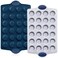 BRONYPRO Ceramic Mini Muffin Pan, 24-Cup Nonstick Aluminized Steel Mini Cupcake Pans, Healthy Non-Toxic Ceramic Coating Muffin Tin, 2 Pack Cup Cake Pans for Baking Blue