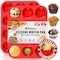 keliwa 12 Cup Silicone Muffin Pan,12 Cups Regular Silicone Cupcake Pan/Non-stick Silicone Great for Making Muffin Cakes, Tart - 2 PCS