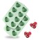 QELEG Silicone Heart Molds, 2 Pack Mini Cake Heart Pan, Baking Molds for Homemade Muffins, Ice cube tray Chocolate Bomb, Candles, Cupcakes, Brownies, Tartlets and Egg Bites 2Pcs/8-Cavity