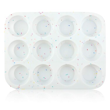 SHEbaking Silicone Muffin Pan Regular 12 Cups Muffin Tin for Muffin and Cupcakes, Non-stick Bakeware Durable Baking Mold Cupcake Molds BPA Free.