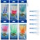 Fishing Bait Rigs Saltwater Set,6 Packs Surf Fishing Rigs with Glow Soft Squid Skirt Fishing Hook Swivel Snap Fishing Lure Bait Rigs Octopus Lure Rig for Freshwater Saltwater