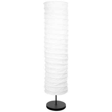 TOVINANNA Lamp Shade, Foldable White Paper Floor Lampshade Replacement, Modern Rice Paper Lamp Shape Light Bulb Cage Guard for Living Room Home Hotel 37x8.7"（Not include Stand)