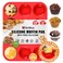 keliwa 12 Cups Regular Silicone Cupcake Pan-Silicone Muffin Pan,Silicone Cupcake Pan for Baking Food Grade Silicone Non Stick - Upgraded Thickened