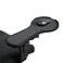 YuPinDiZu Ergonomic Adjustable Arm Rest Mouse pad for Chair, Mouse Extension Platform Tray with Mouse Baffle to Prevent Falling, Attaches to Chair, Black (Black（YYLL8326）)