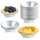 Milkary 25 Pack Egg Tart Molds, Puto Molder Cookie Steamer Dessert Molds, Small Aluminum Nonstick Pans Pie Molds for Baking Pies Cupcakes Mini Cakes Puddings Jellies