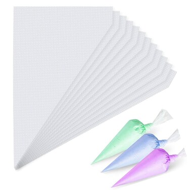 Mini Piping Bags, 100pcs Disposable 11.8in Small Piping Bags, Pastry Piping Bags for Cream Frosting, Anti Burst And Non-Slip Thicken Cake Decorating Bags for Cake Decoration and Desserts