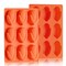 Dootafy 2 Pack Small Corn Stick Bread Pan, Silicone Corn Cob Bread Molds Mini Cake Pans Cakelette Pan for Fall Baking Muffin Cupcake Brownie or Soap Making, Perfect for Thanksgiving Christmas