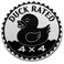 Car Emblem 4 x 4 Metal Automotive Badge 3D Metal Car Badges Emblems Round Emblem Decals Car Badge Decals Stickers Compatible with Vehicles Trucks SUV RV Decorations(Black, White,Duck Style)
