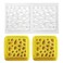 mostsom Silicone Geometry Square Mold Cupcake Tray, Non-Stick Silicone Baking Molds for Making Muffin Cakes, Cupcake, Chocolate, Bread,Tart and Desserts, Just Pop Out (Square L)