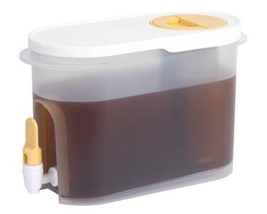 Baraiser Cold Brew Coffee Maker, 3/4 Gallon Iced Coffee Maker with Ultra-fine Mesh Steel Filter and Spigot, White