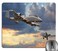 knseva Airplane Mouse Pad, Peacekeepers Mission Jet up International Flight Picture Aviation Rectangle Mouse Pads