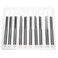YUENTOEN CNC Router Bit - 10Pcs 1/8 Inch Straight Router Bits Set, 2 Flute Double Edged Tungsten Steel Milling Cutter, Woodworking Grooving Carving Engraving Tools for PVC, Board, Wood, MDF, Acrylic