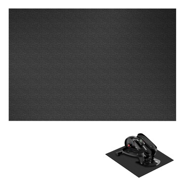 Elliptical Mat, Ellipse Machine Non-Slip Mat, Mini Stair Stepper Mat, Exercise Mat for Ellipse Leg Exerciser Machine, Elliptical Mat Non Slip Under Desk Elliptical Machine for Seniors Mat (Black)