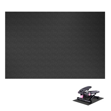 Wiojtry Mini Stair Stepper Mat, Home Exercise Equipment Mat, Stepper Mat Fitness Mat Mini Yoga Mat Floor Protector (Black)