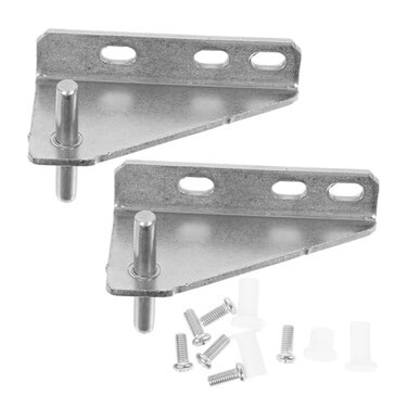 Yardenfun 2pcs Fridge Hinges Refrigerator Hinges Freezer Door Hinge Replacement Fridge Hinge Small Fridge Hinge Fridge Supply Repairing Freezer Hinge Xiaobing Stainless Steel Household S01 35mm