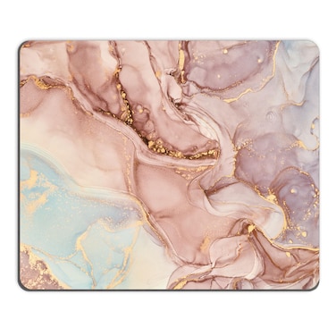 Mouse Pad, Square Mousepad, Personalized Premium-Textured, Non-Slip Rubber Base Mouse Mat, Waterproof Gaming Mouse Pad for Wireless Mouse, Computers, Laptop, Office, Home (Pretty Marble)