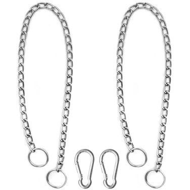 YuCool 2 Pcs Dog Chain Collars, Metal Slip Collar for Training, Chain Choke Collar for Dogs - Heavy Duty, Adjustable(2.5mm;20 Inch)