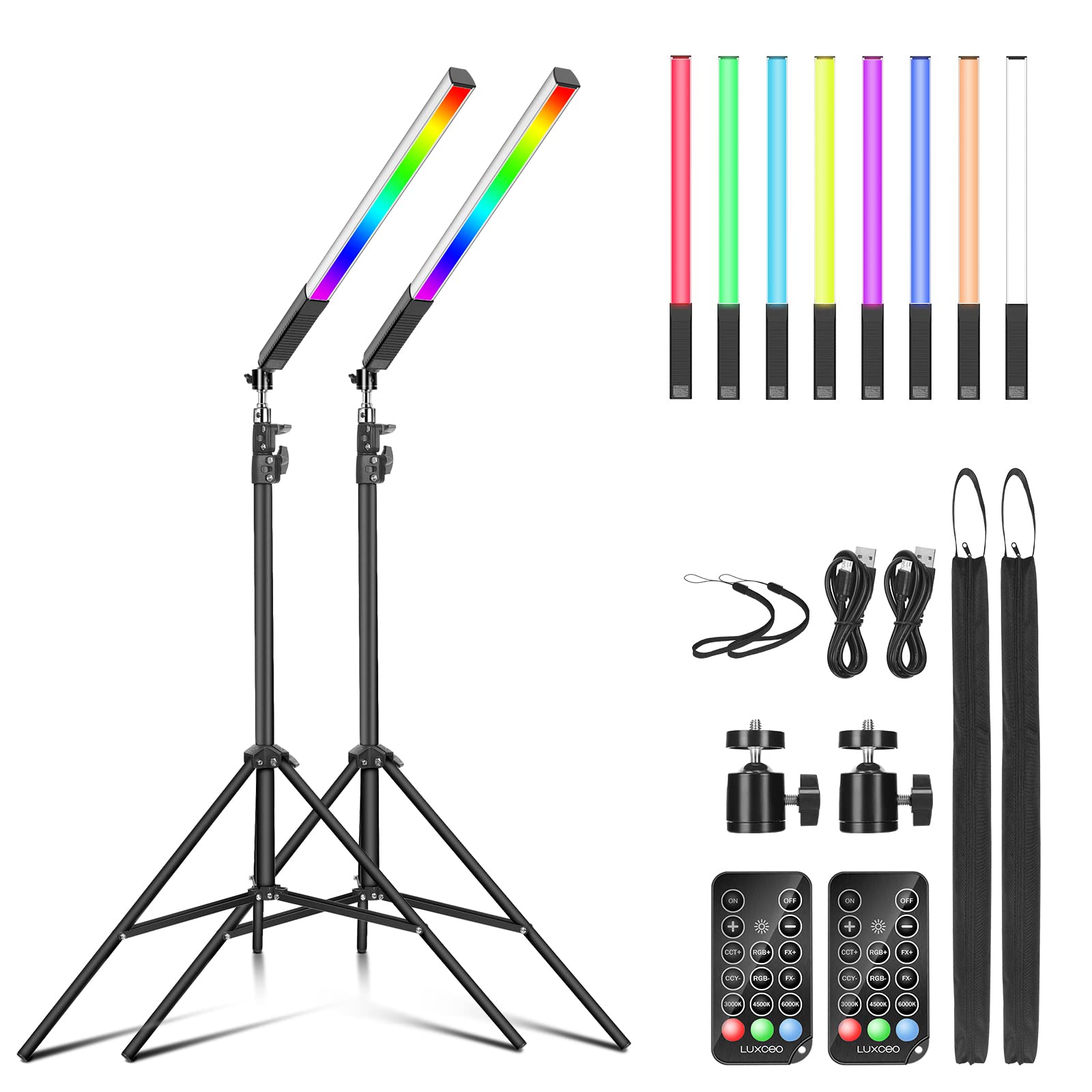 luxceo Luxceo Rgb Led Video Light Wand Stick