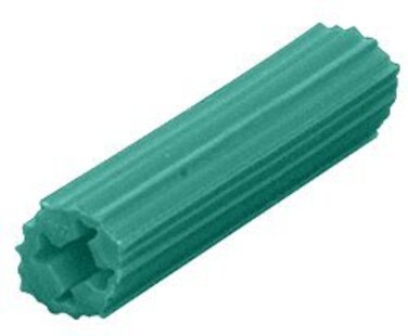CRL 1/4" Hole 2" Length 10-12 Screw Expanding Plastic Screw Anchors