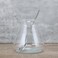 EIKS 500 ml Glass Shared Serving Pitcher Creamer with Stainless Steel Spoon and Protection Mat for Serving Coffee Milk Cream Tea Beverage Sauce