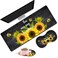 Large Gaming Mouse Pad 31.5x11.8 Inch Keyboard Pad + Ergonomic Wrist Rest Pad and Coaster with Non-Slip 3-Piece Desk Supplies Set, Sunflower, You are My Sunshine Design for Gamers/Office/Study