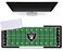 Large Gaming Mouse Pad, Mousepad with Non-Slip Rubber Base for Laptop Computer Desktop Keyboard,Football Fans Boy Husband Gift Black Design Mat