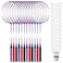 Meooeck 12 Pcs Badminton Rackets Badminton Rackets Set for Adults and Teenagers Badminton Set with 12 Pcs Nylon Badminton Shuttlecocks for Backyard Gym Beach Outdoor Games, Red, Purple and Blue
