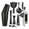 Cocktail Shaker Set - 13-Piece Bar Accessories Kit w/Weighted Boston Shaker, Strainer, Jigger, Muddler,Mixing Spoon and More - Home Bartending Tools, Accessories for Bartender, Matte Black