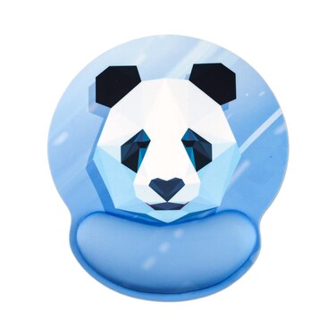 Panda Mouse Pad- Memory Foam Mousepad Wrist Support with Anli Slip Rubber Base-Soft Comfortable Surface (Crystal Panda)