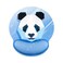 Panda Mouse Pad- Memory Foam Mousepad Wrist Support with Anli Slip Rubber Base-Soft Comfortable Surface (Crystal Panda)