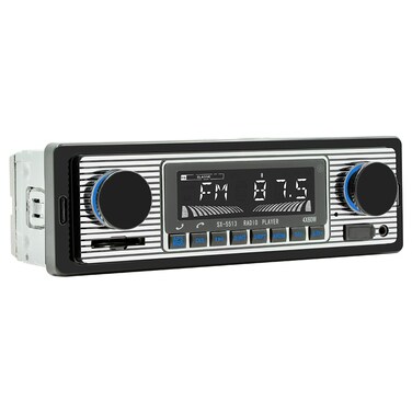 Single Din Car Radio Classic FM Radio,Bluetooth Car Stereo,Hands Free Calling, Aux-in,USB Playback,SD,Car MP3,Push to Talk Assistant,Digital Media Receiver