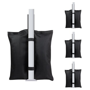 Mordx Canopy Weights Set of 4,Sand Bags for Canopy Legs,Tent Sand Bags，Gazebo Instant Shelter Leg Canopy Weights,Sandbags for Canopy Tent,for Canopies, Gazebos &amp; Pergolas(Without Sand/ 4-Pack)