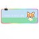 RGB Large Gaming Mouse Pad, Extended Mouse Pad with 12 Lighting Effects, Water Proof Mutispandex Surface, Non-Slip Rubber Base, 80x30 cm / 31.5&times;11.8 in (Cat)
