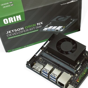 Yahboom Jetson Orin NX 8GB Development Kit for AI Edge Provide ROS Programming Courses Based on Official Core Module(Orin NX 8GB Basis Kit)