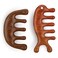 Lusofie Wooden Scalp Massager Comb (2 Count), Natural Wood, Anti-Static, Meridians Scalp Massage, Hair/Face/Head Massage Tool, Acupuncture Points Stimulation, Stress Relief, Portable