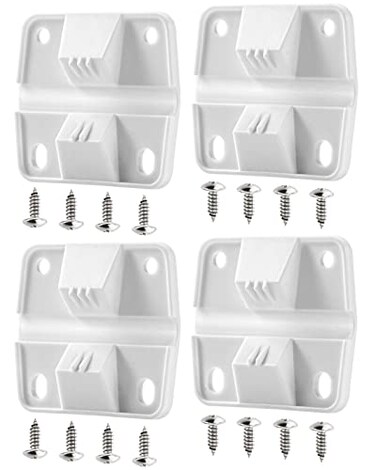 Cooler Plastic Hinges Replacement for Coleman Coolers, Rubbermaid Cooler Parts Ice Chest Hinges - 4 Pack