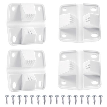 Cooler Plastic Hinges Replacement Set with Screws for Coleman Coolers, Rubbermaid Cooler Replacement Parts, Fit for Ice Chest Hinges Cooler Hinges Replacement Kit - 4 Pack