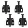 HOJLKLD 4 Pack Magnetic Touch Latch, Cabinet Drawer Push to Open Door Latches Kitchen Drawer Push Catch