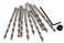 Desunia 1/4" High Speed Steel Brad Point Drill Bits - Set of 10