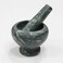 Stones And Homes Indian Green Mortar and Pestle Set Big Bowl Marble Spices Masher Stone Grinder for Home and Kitchen 4 Inch Polished Robust Round Pill Crusher Herbs Spice Grinder - (10 x 8 cm)