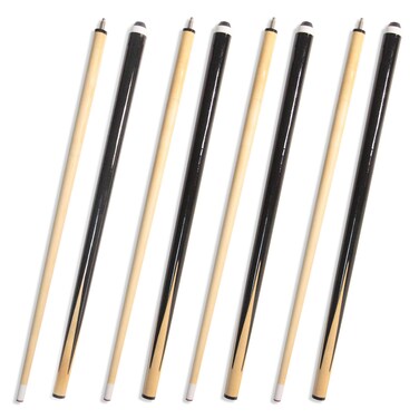 Pool Sticks 2-Piece 48 Inch Pool Cue Sticks with 13mm Tip Hardwood Billiard Cue Stick American Pool Game Practice Cues，4 Pack