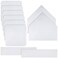 RoundFunny 10 Pcs Baseball Softball Bases Set Home Plate Throwing Rubber Base Plate Equipment Rubber Softball Bases Heavy Duty for Athletes Adults Backyard Practice Pitching