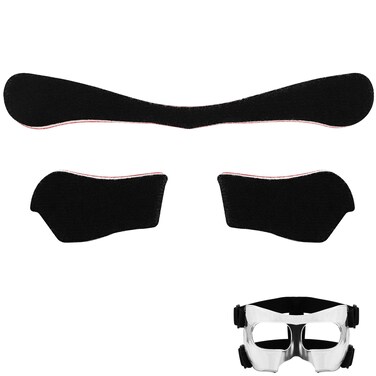 Liliful Face Mask Pads Football Mask Liner Pads Black Face Guard Padding Protective Nose Guard Replacement Pad for Sports Protection Softball Baseball Basketball Youth Adults Men Women