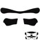 Liliful Face Mask Pads Football Mask Liner Pads Black Face Guard Padding Protective Nose Guard Replacement Pad for Sports Protection Softball Baseball Basketball Youth Adults Men Women