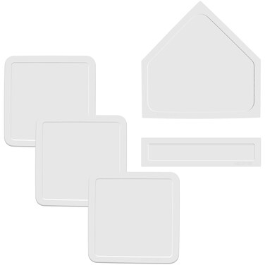 SKAILING 5-Piece Baseball Bases Set,Durable Rubber Field Bases,Ideal for Indoor and Outdoor Softball, Baseball, and Kickball Practice