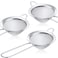 3 Pieces Tea Strainers Cocktail Strainer Stainless Steel Fine Mesh Strainer Colander Conical Food Loose Tea Strainer Practical Bar Strainer Tool (Silver,3.3 Inches)