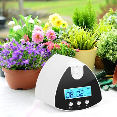 DAOTAILI Automatic Watering System Plant Watering System Plant Waterering Indoor Programmable Water Timer with Drip Irrigation Kit 1/4 Inch DIY Irrigation Tubing and 5V USB Power
